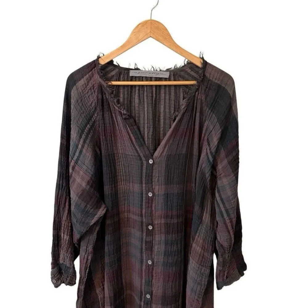 Raquel Allegra Caftan Dress Size Small/ 1 Lagenlook Shift  Bohemian Oversized
